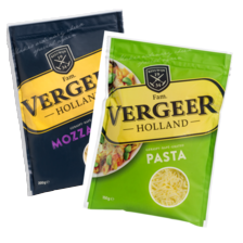 Vergeer geraspte kaas